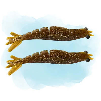 Isca Artificial Monster 3X Camarão Pro-X 80 - Cartela com 3 unidades