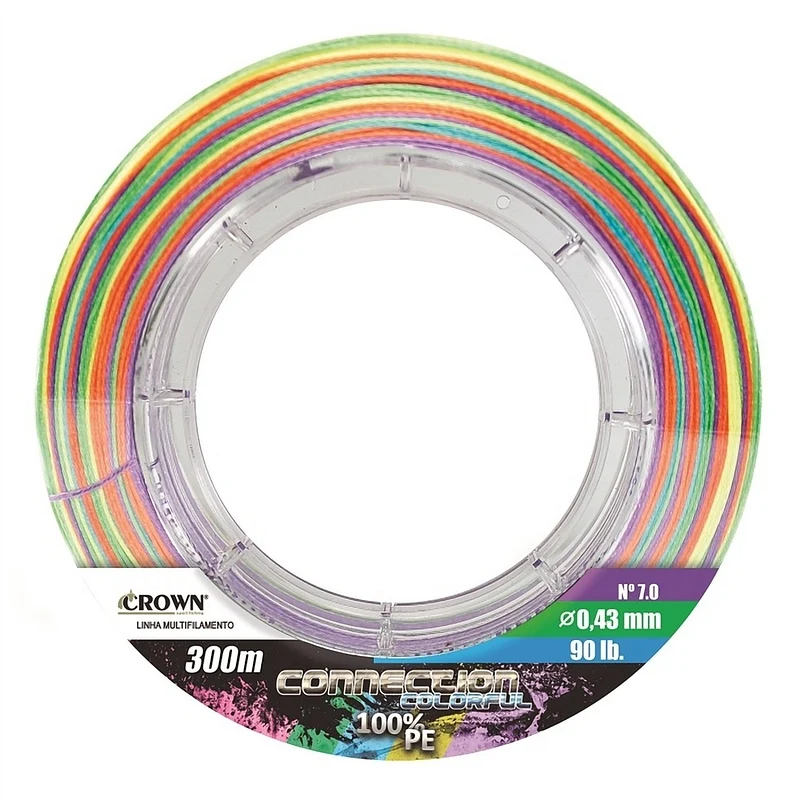 Linha multifilamento Crown Connection 9X 100% PE 300m Amarela