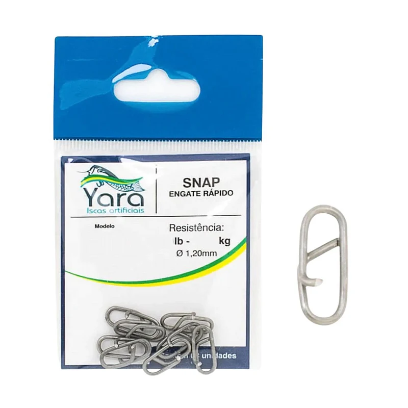 Snap Arsenal da Pesca Engate Rápido Black Nickel - Embalagem com 10 unidades