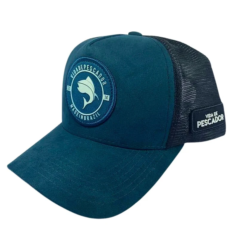 Boné Vida de Pescador - Premium Black/Pink BPM 009