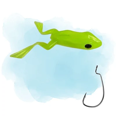 Isca Artificial Monster 3X X-Frog Top Water + 1 Anzol EWG
