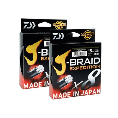 Linha Multifilamento Daiwa J-Braid Expedition X8 150m Dark Green