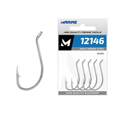 Anzol Arsenal da Pesca - Wide Gap - Black Nickel - Cartela com 10 unidades