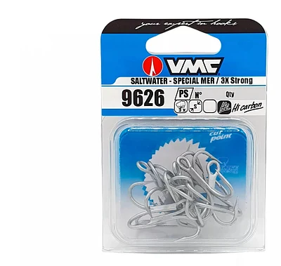 Garatéia VMC 9626PS Saltwater 3X - Tamanho 3/0 com 10 unidades