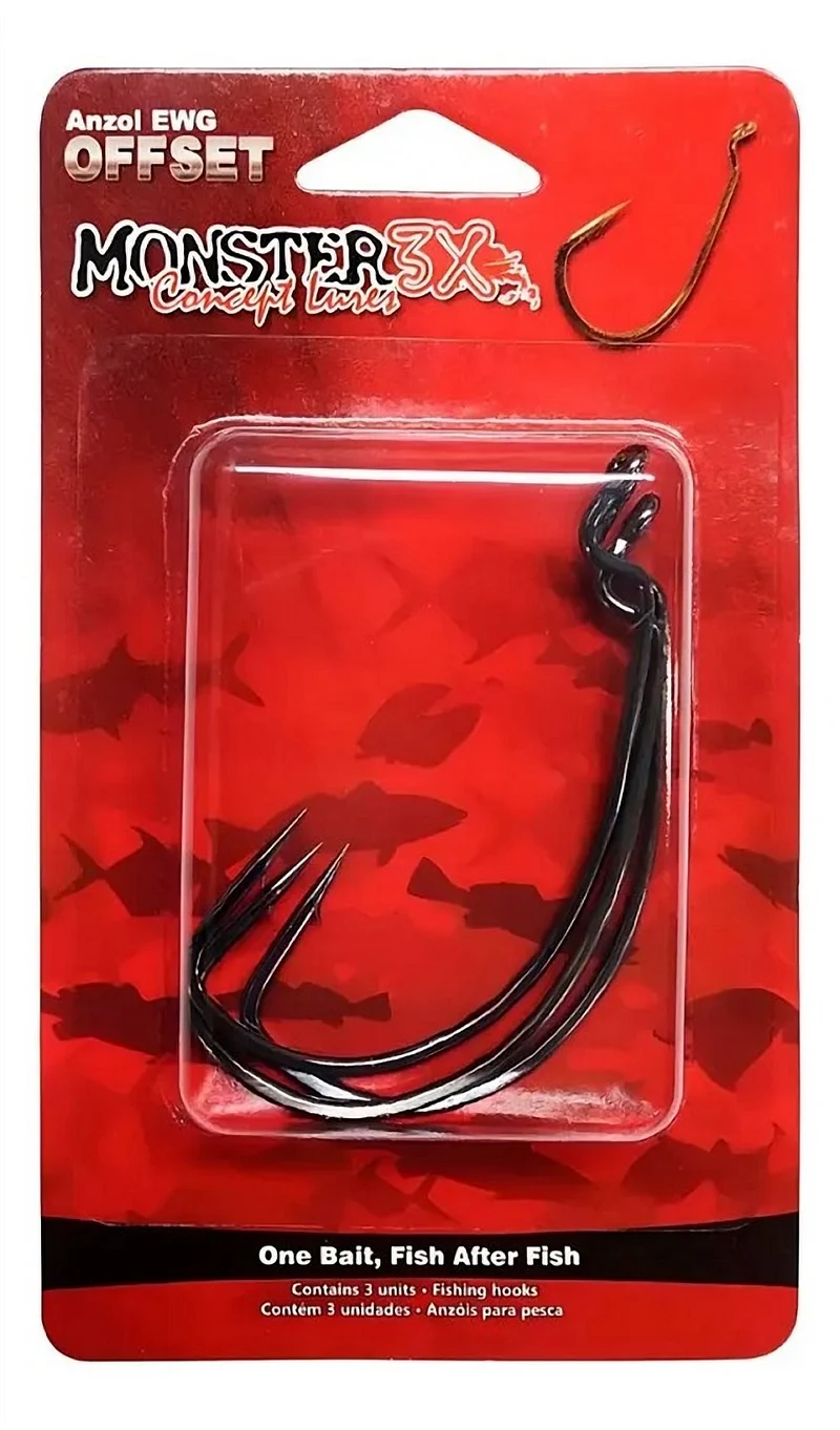 Anzol Matadeira Offset - Cartela com 05 unidades